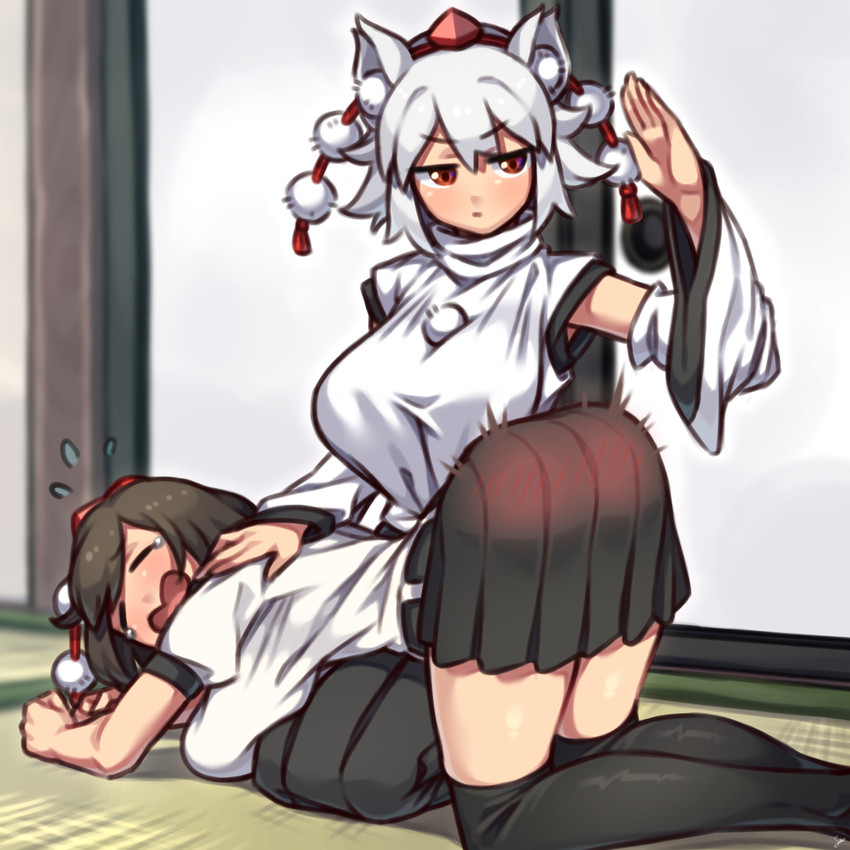 shameimaru aya and inubashiri momiji (touhou) drawn by nikuatsu_magician_shinbo