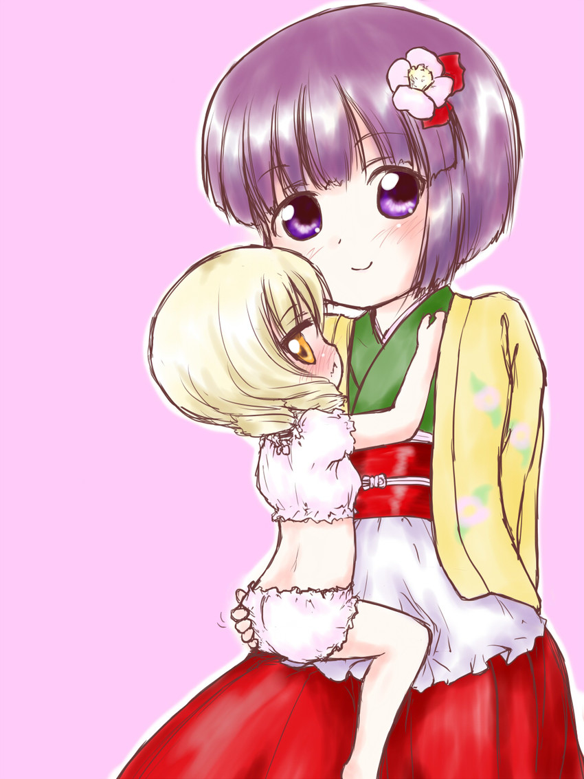 hieda no akyuu and luna child (touhou) drawn by uho_(uhoyoshi-o)