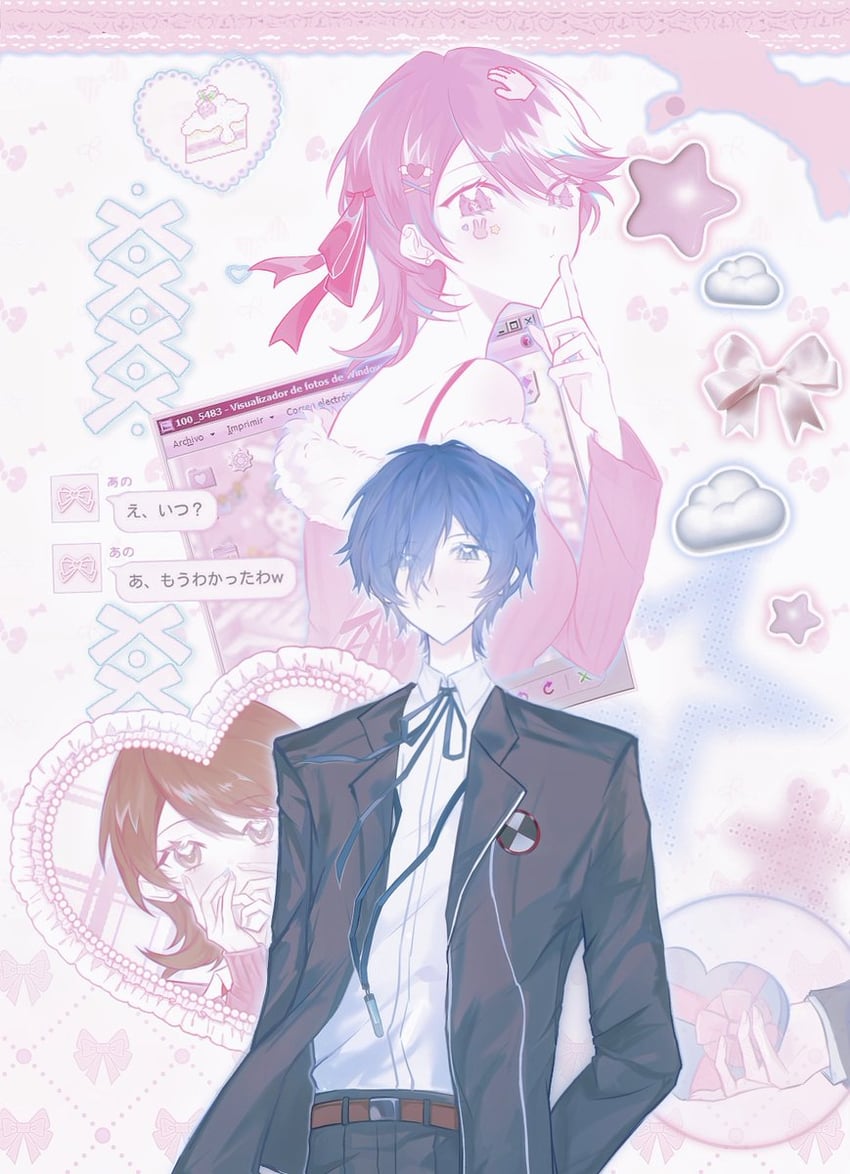 yuuki makoto and takeba yukari (persona and 1 more) drawn by gen_chan08