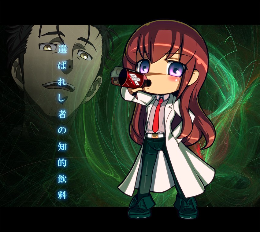 makise kurisu and okabe rintarou (science adventure and 1 more) drawn by ruku_rx