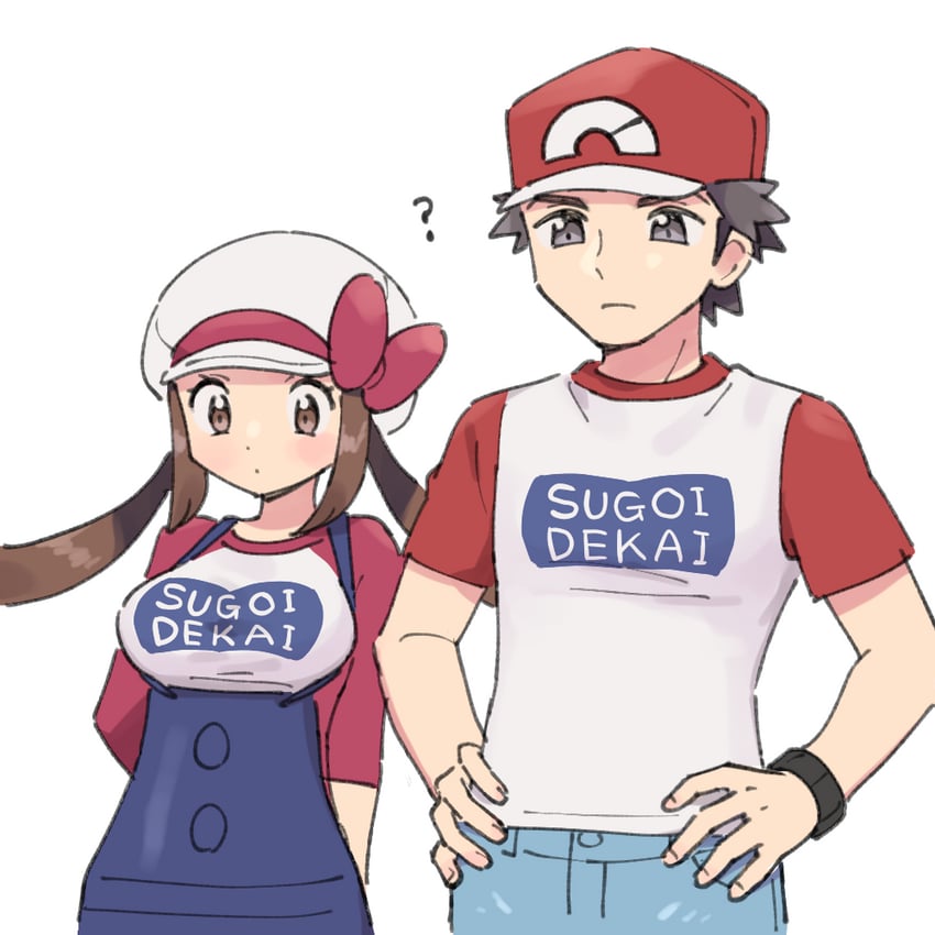 red and lyra (pokemon and 2 more) drawn by pumpkinpan