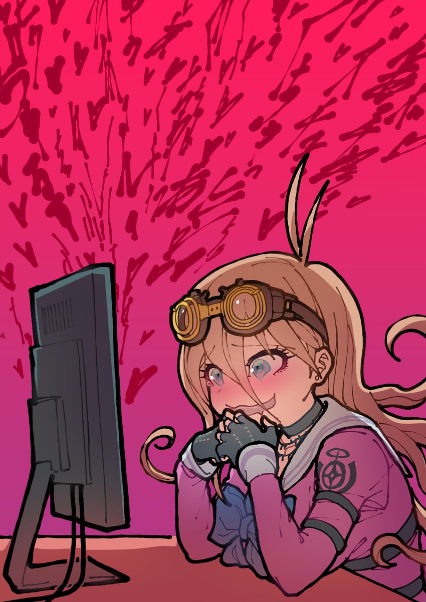 iruma miu (danganronpa and 1 more) drawn by youko-shima