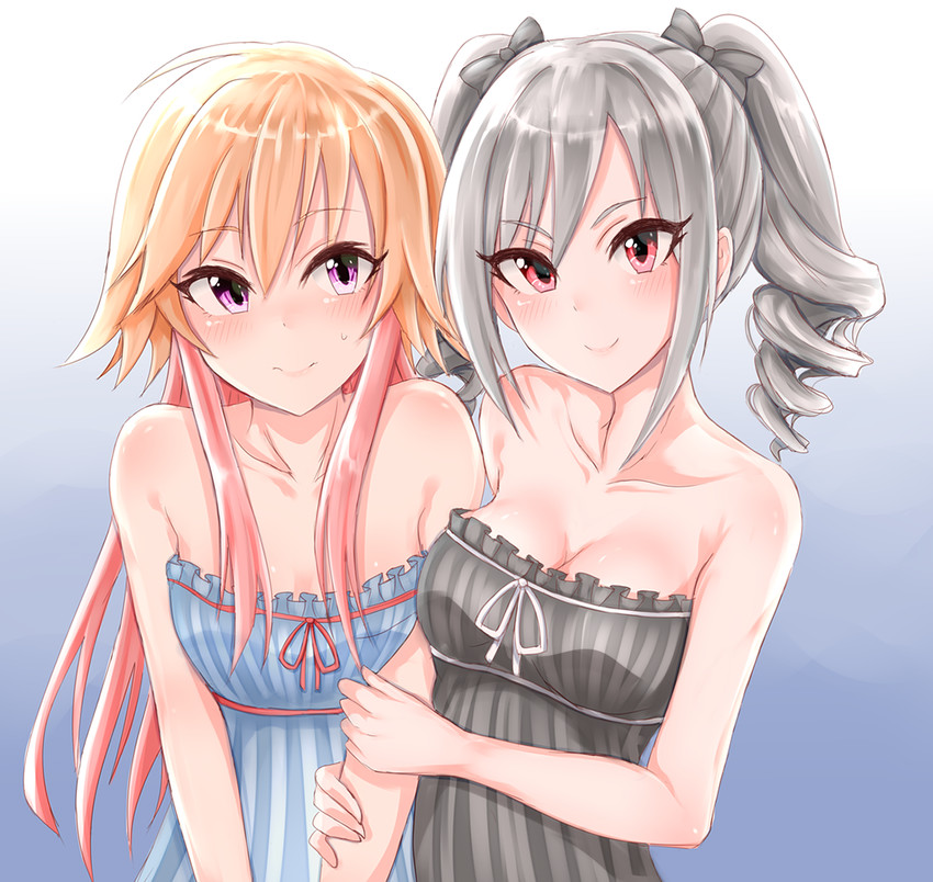 kanzaki ranko and ninomiya asuka (idolmaster and 1 more) drawn by shirushiru_(saitou888)