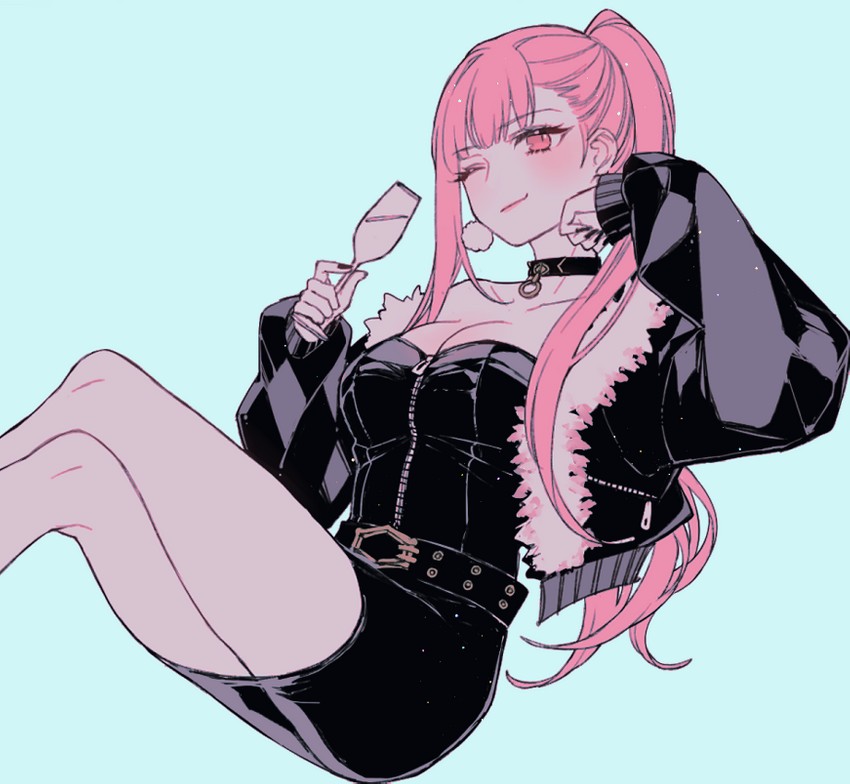 mori calliope (hololive and 1 more) drawn by mamaloni