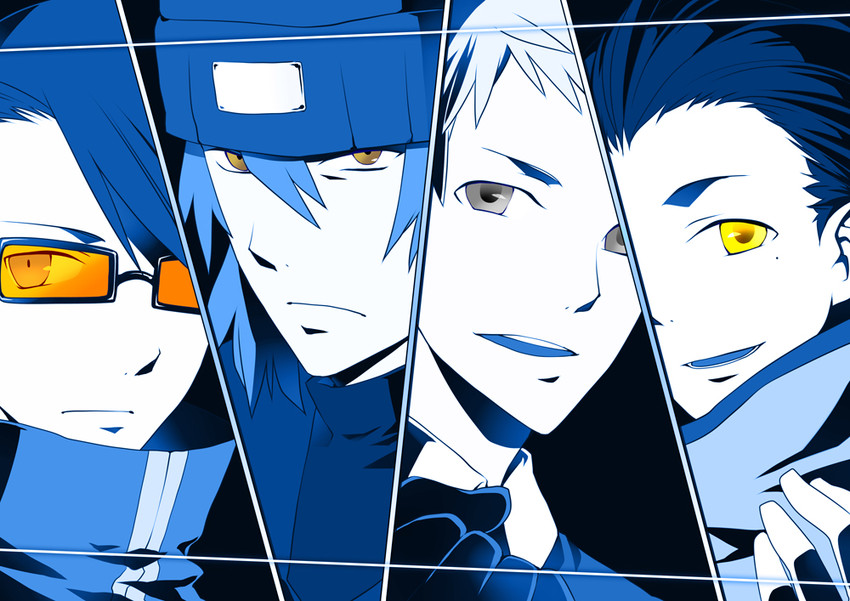sanada akihiko, aragaki shinjirou, mochizuki ryouji, and shirato jin (persona and 1 more) drawn by natsume_(pixiv484205)