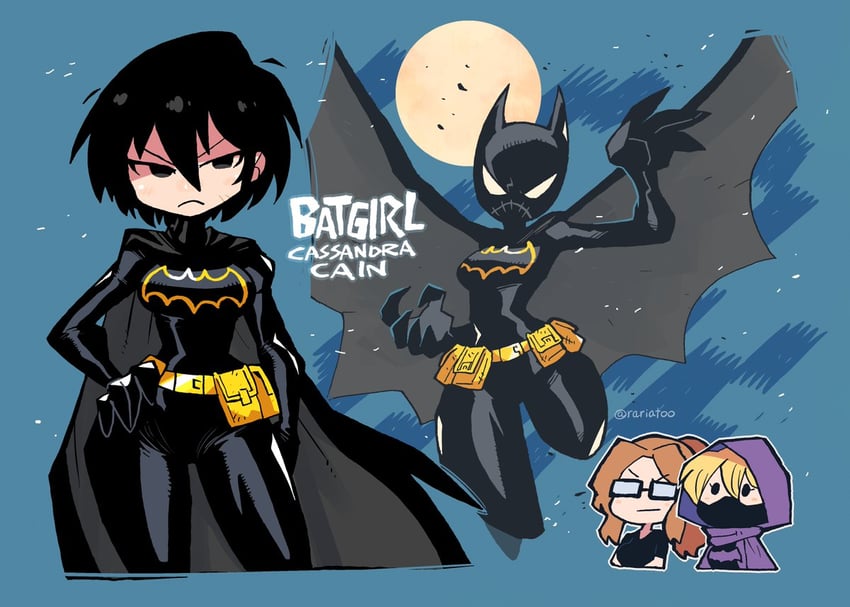 batgirl, barbara gordon, cassandra cain, stephanie brown, and oracle (dc comics and 1 more) drawn by rariatto_(ganguri)