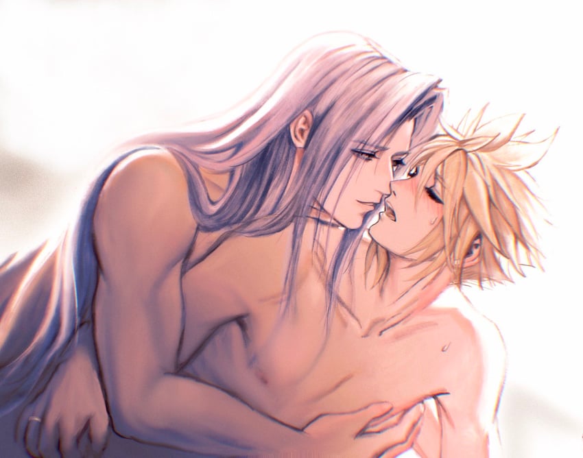 cloud strife and sephiroth (final fantasy and 1 more) drawn by chocobowings