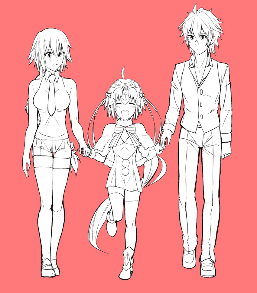 jeanne d'arc, jeanne d'arc alter santa lily, and sieg (fate and 2 more) drawn by nyorotono
