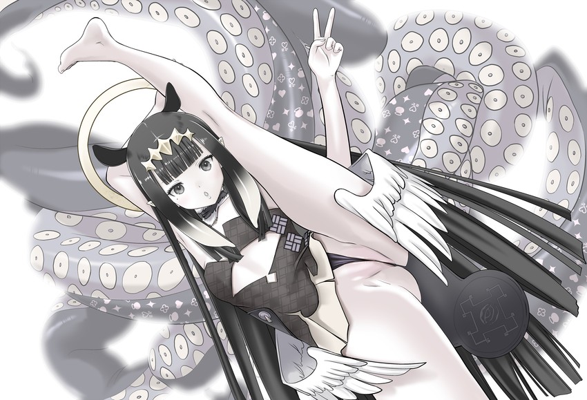 ninomae ina'nis (hololive and 1 more) drawn by acht_(jelly_fish)