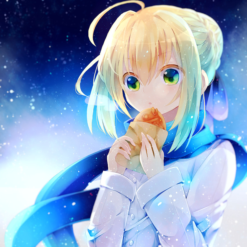 artoria pendragon and saber (fate and 1 more) drawn by ajuvyrvosjfj