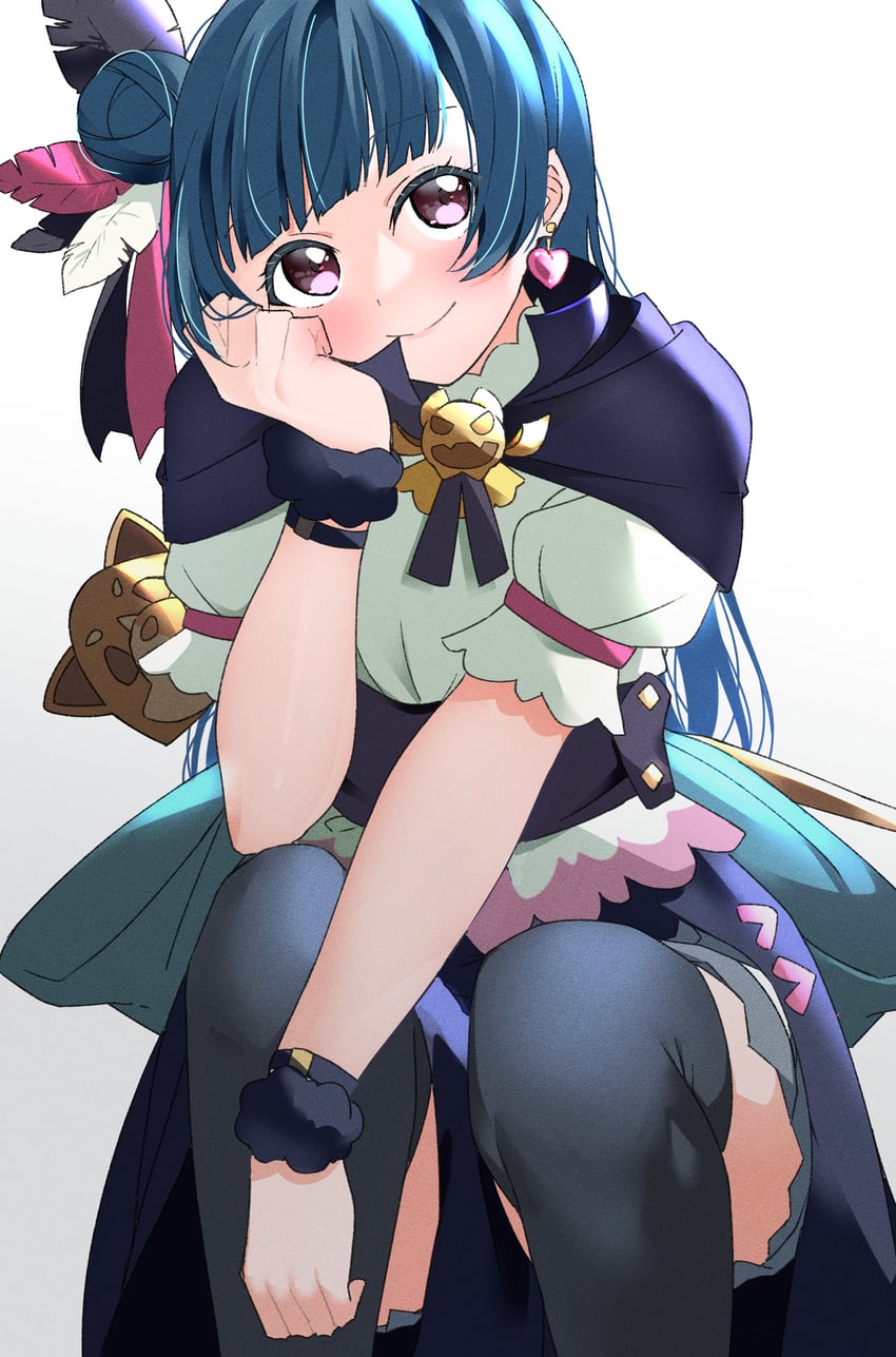 tsushima yoshiko and yohane (love live! and 2 more) drawn by liz_(piyoko_piyop)