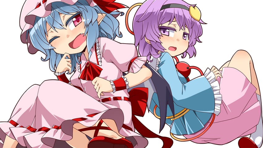 remilia scarlet and komeiji satori (touhou) drawn by hemogurobin_a1c