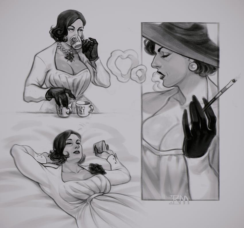 alcina dimitrescu (resident evil and 1 more) drawn by pooziqo-royal