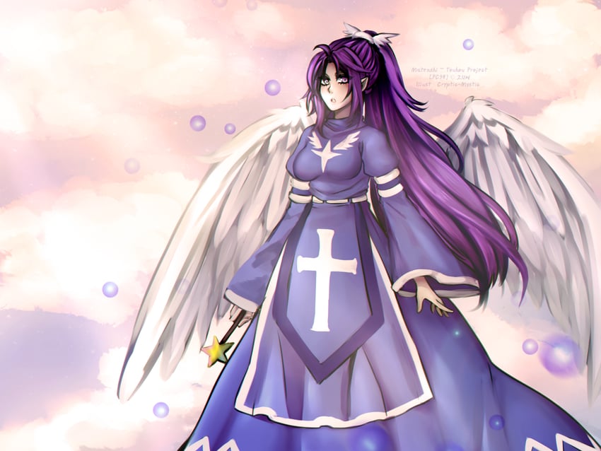 matenshi (touhou) drawn by cryptmyst