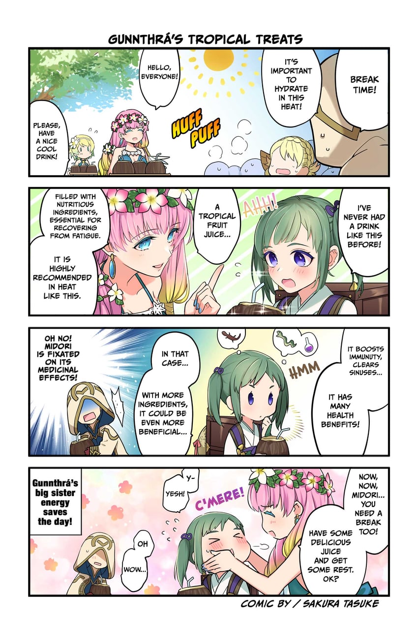 kiran, sharena, fjorm, gunnthra, and midori (fire emblem and 2 more)