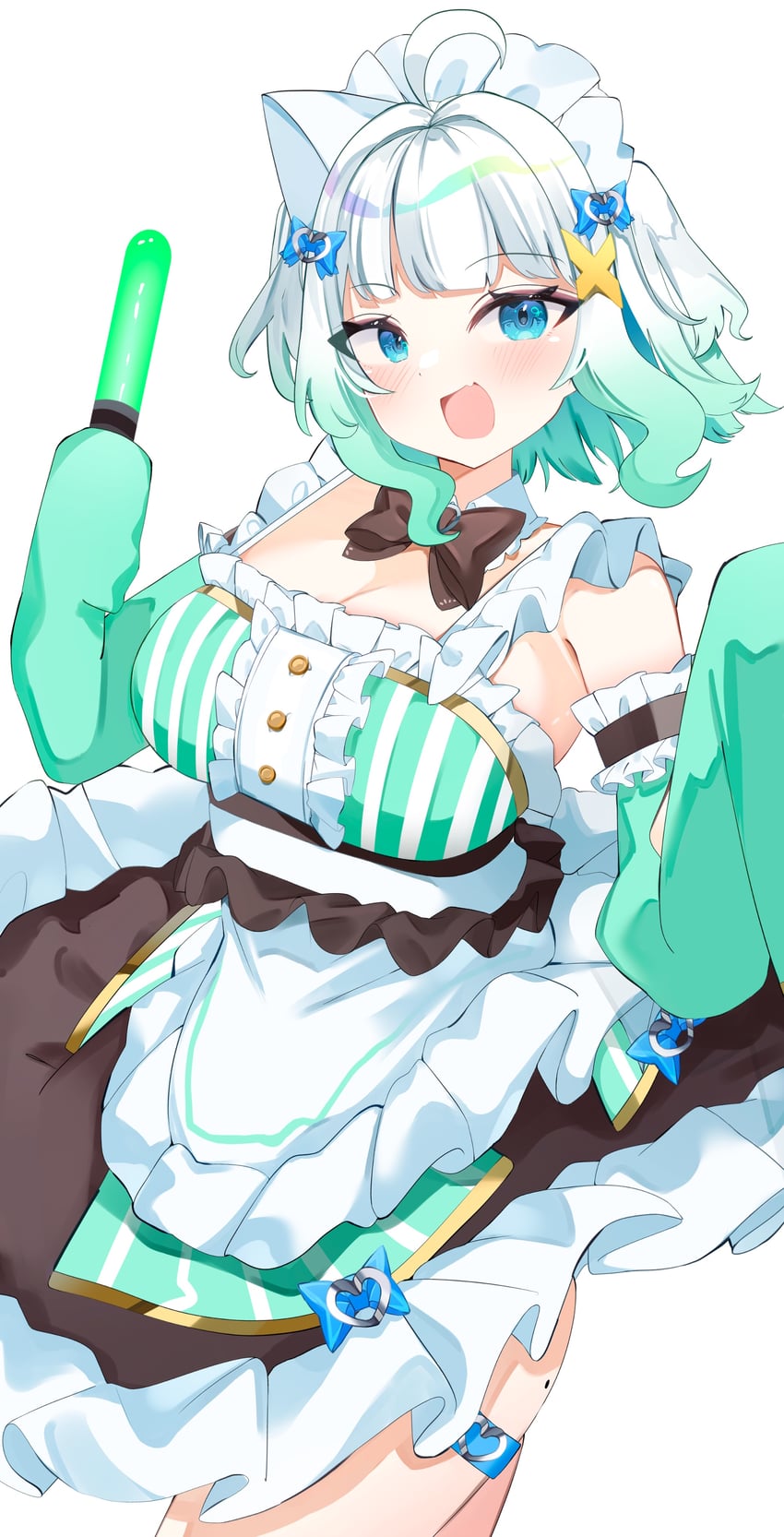 mint fantome (indie virtual youtuber) drawn by forever_moru