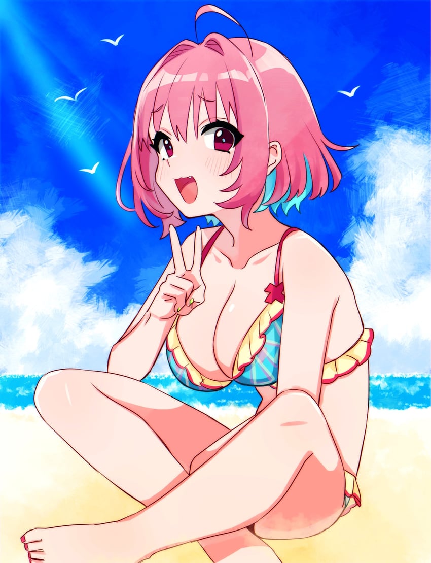 yumemi riamu (idolmaster and 1 more) drawn by sukoyaka_(100hituzi)