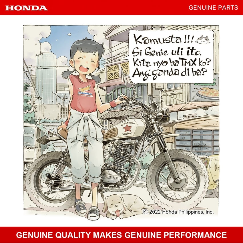 genie (genie's motorcycle life) drawn by sekihan