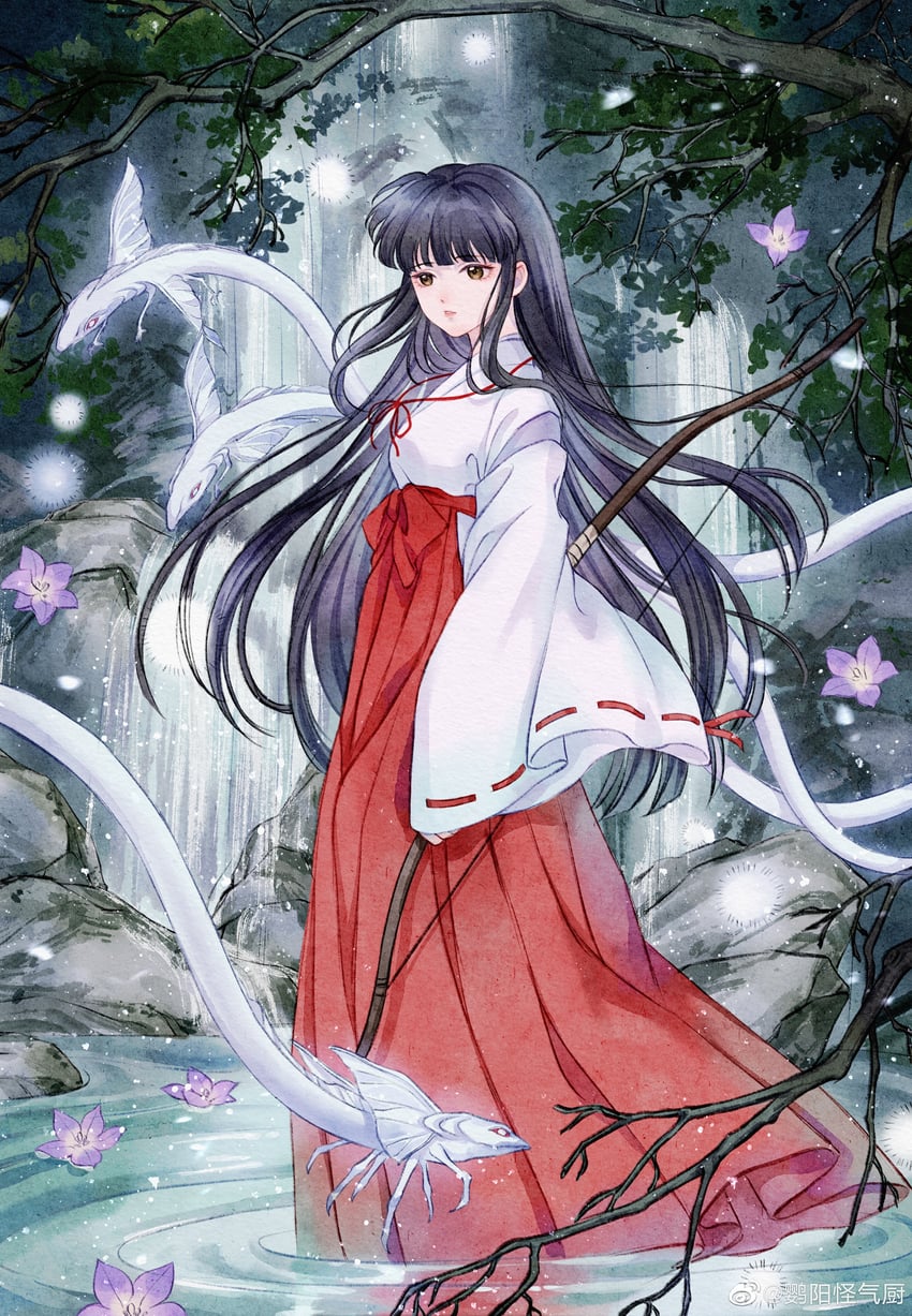 kikyou and shinidamachuu (inuyasha) drawn by ying_yang_guaiqi_chu