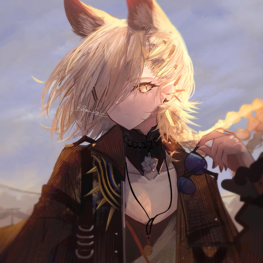 penance (arknights and 1 more) drawn by kira_guil