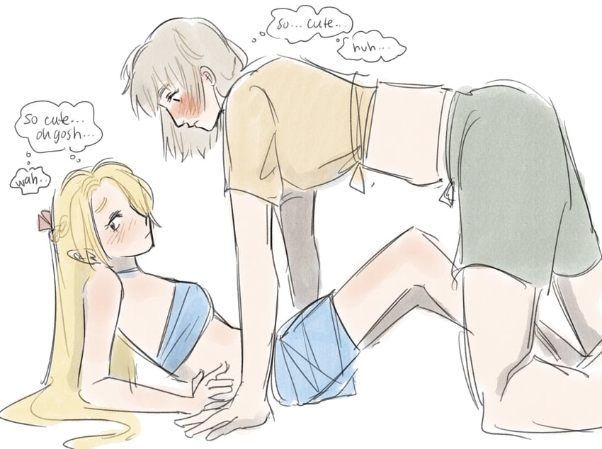 marcille donato and falin touden (dungeon meshi) drawn by y4ntaoist