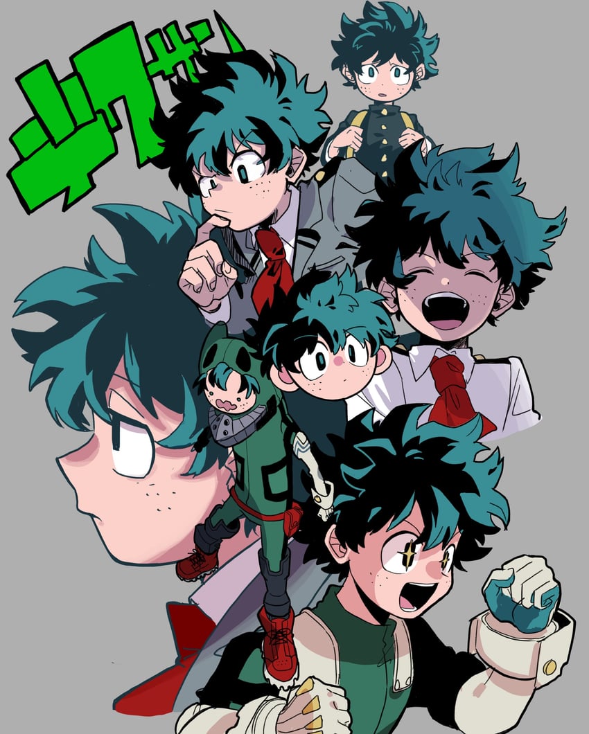 midoriya izuku (boku no hero academia) drawn by niwa2wa_tori