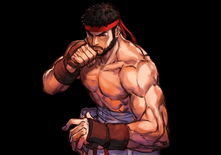 ryu (street fighter and 2 more) drawn by hungry_clicker