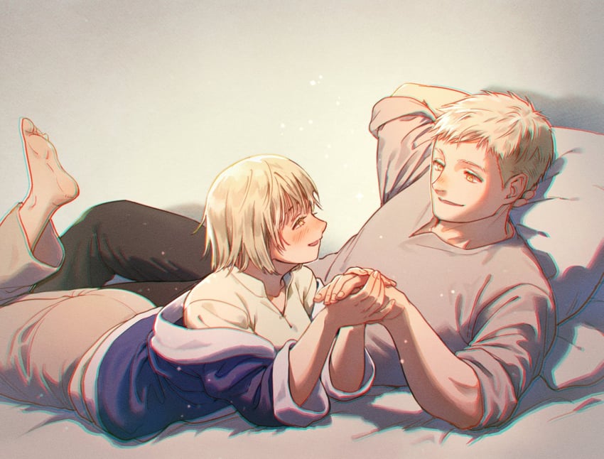 falin touden and laios touden (dungeon meshi) drawn by simira