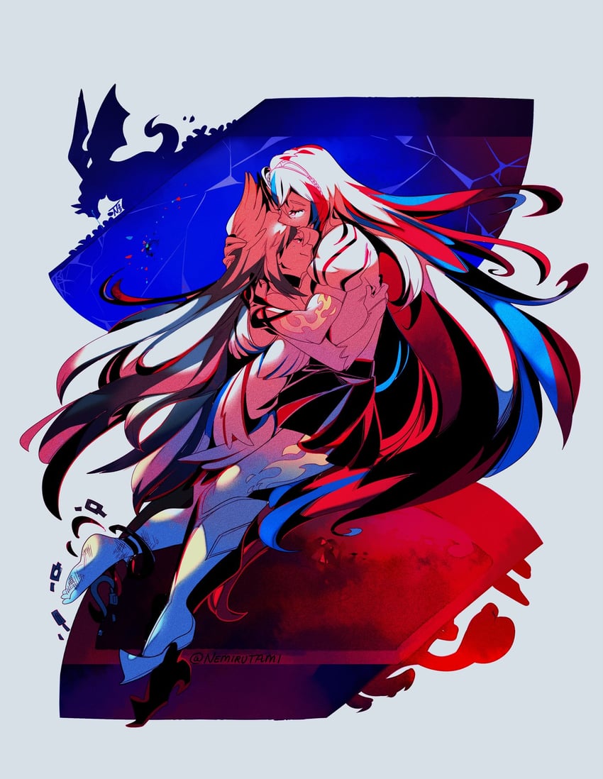 female alear and veyle (fire emblem and 1 more) drawn by nemirutami