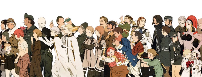 lavie head, alvis hamilton, dio eraclea, tatiana wisla, claus valca, and 12 more (last exile) drawn by murata_range