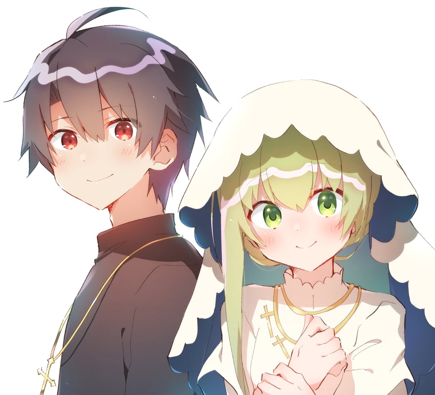 cecilia and lawrence (shiro seijo to kuro bokushi) drawn by nyaa_(nnekoron)