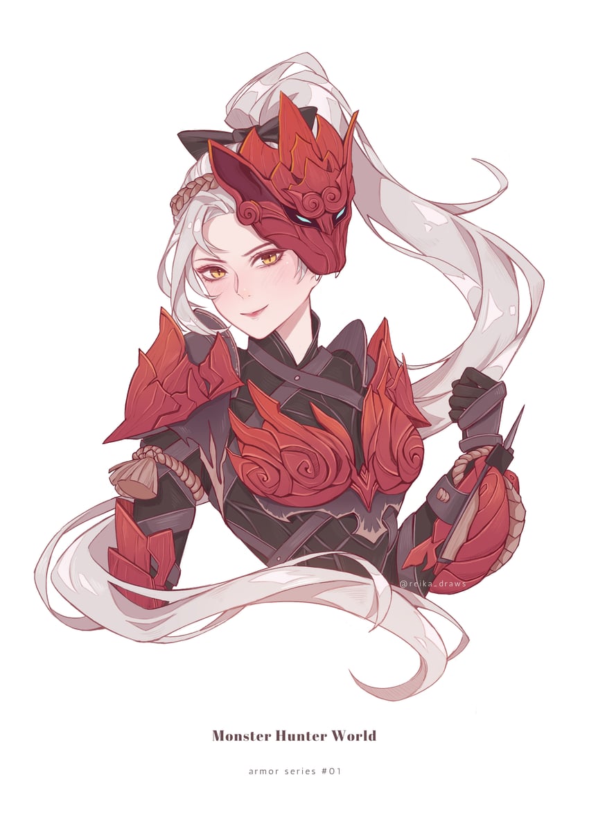 monster hunter (monster hunter and 1 more) drawn by reika_(reikadraws)