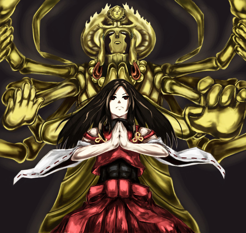 sendai hakurei no miko (original and 2 more) drawn by erodotosu