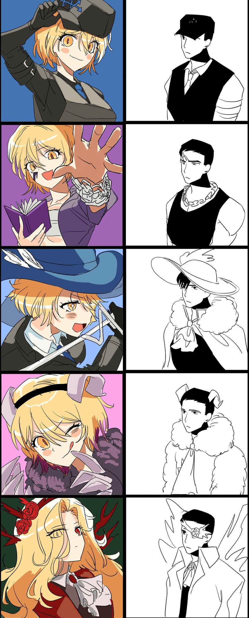 don quixote and meursault (project moon and 1 more) drawn by meurdon