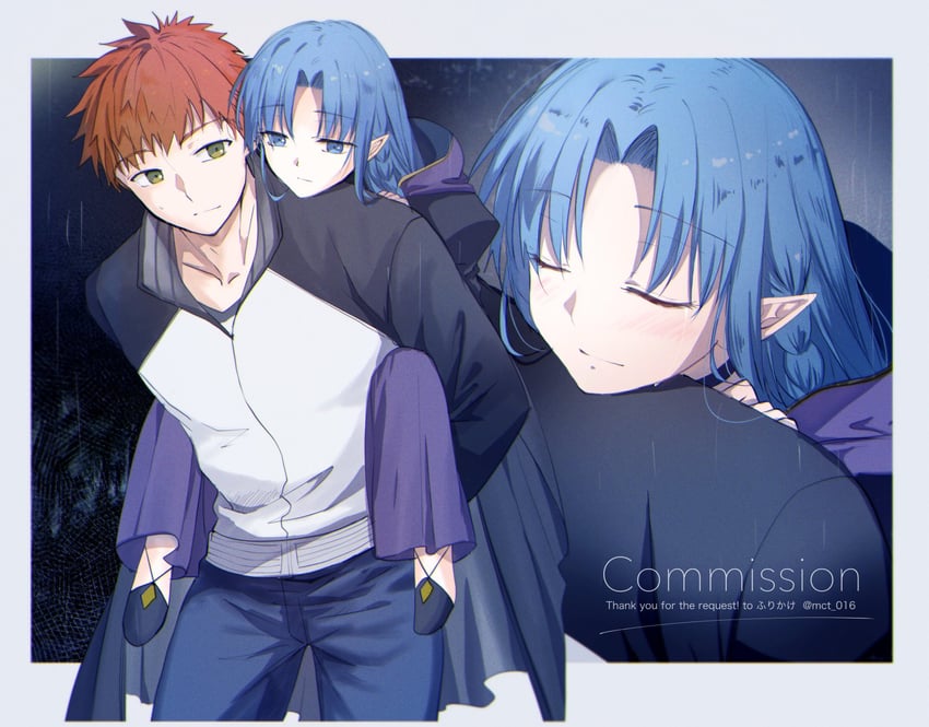 emiya shirou and medea (fate and 1 more) drawn by mct