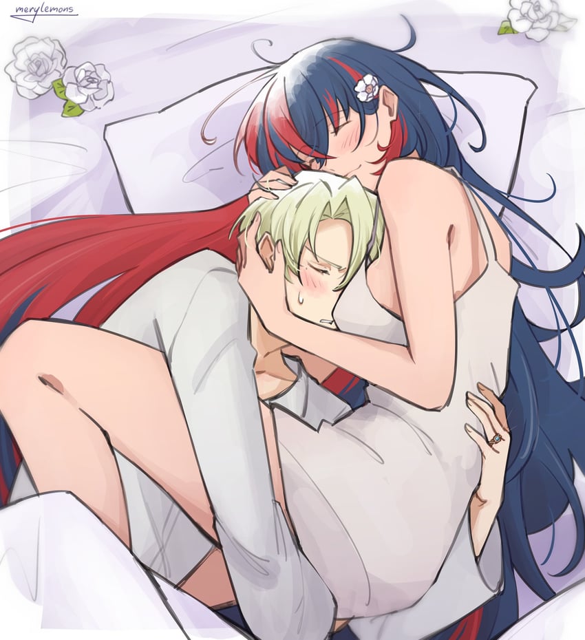 female alear and alfred (fire emblem and 1 more) drawn by merylemons