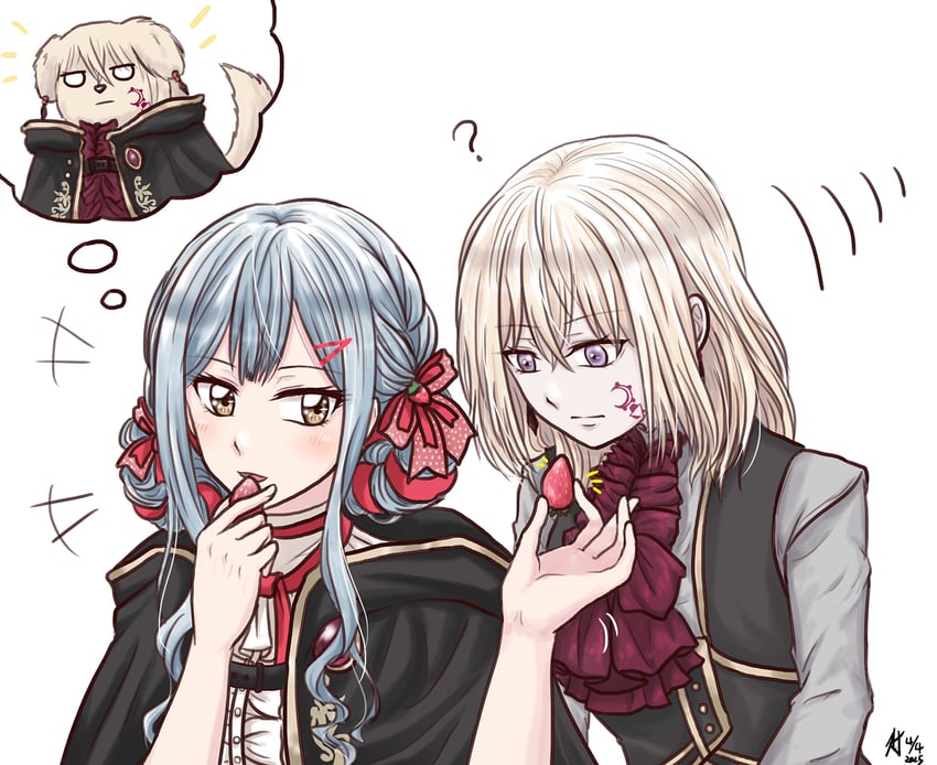 togawa sakiko, misumi uika, doloris, and aver (bang dream! and 3 more) drawn by athyra
