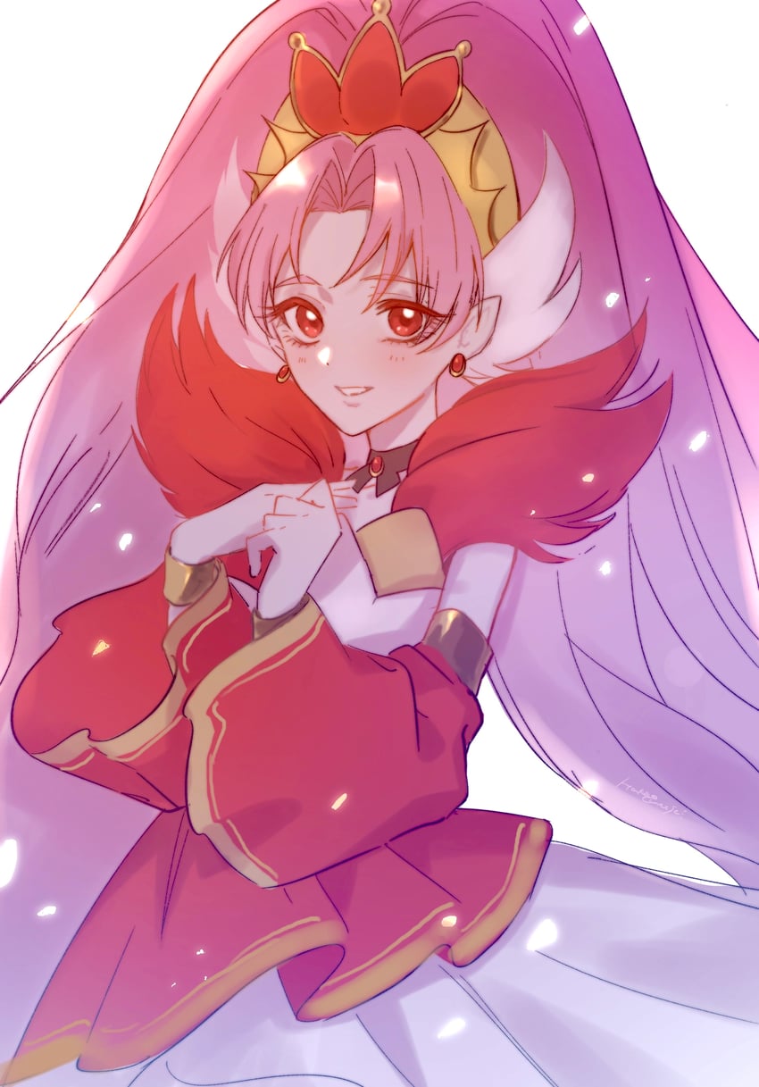 akagi towa and cure scarlet (precure and 1 more) drawn by yin_yang6