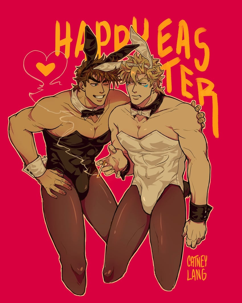 joseph joestar and caesar anthonio zeppeli (jojo no kimyou na bouken and 1 more) drawn by catneylang
