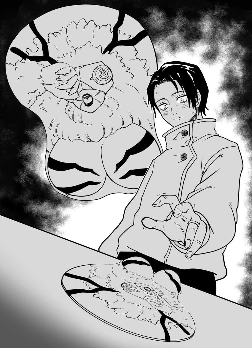 okkotsu yuuta and chimera beast agito (jujutsu kaisen) drawn by oeoeoe_(fyzs5787)