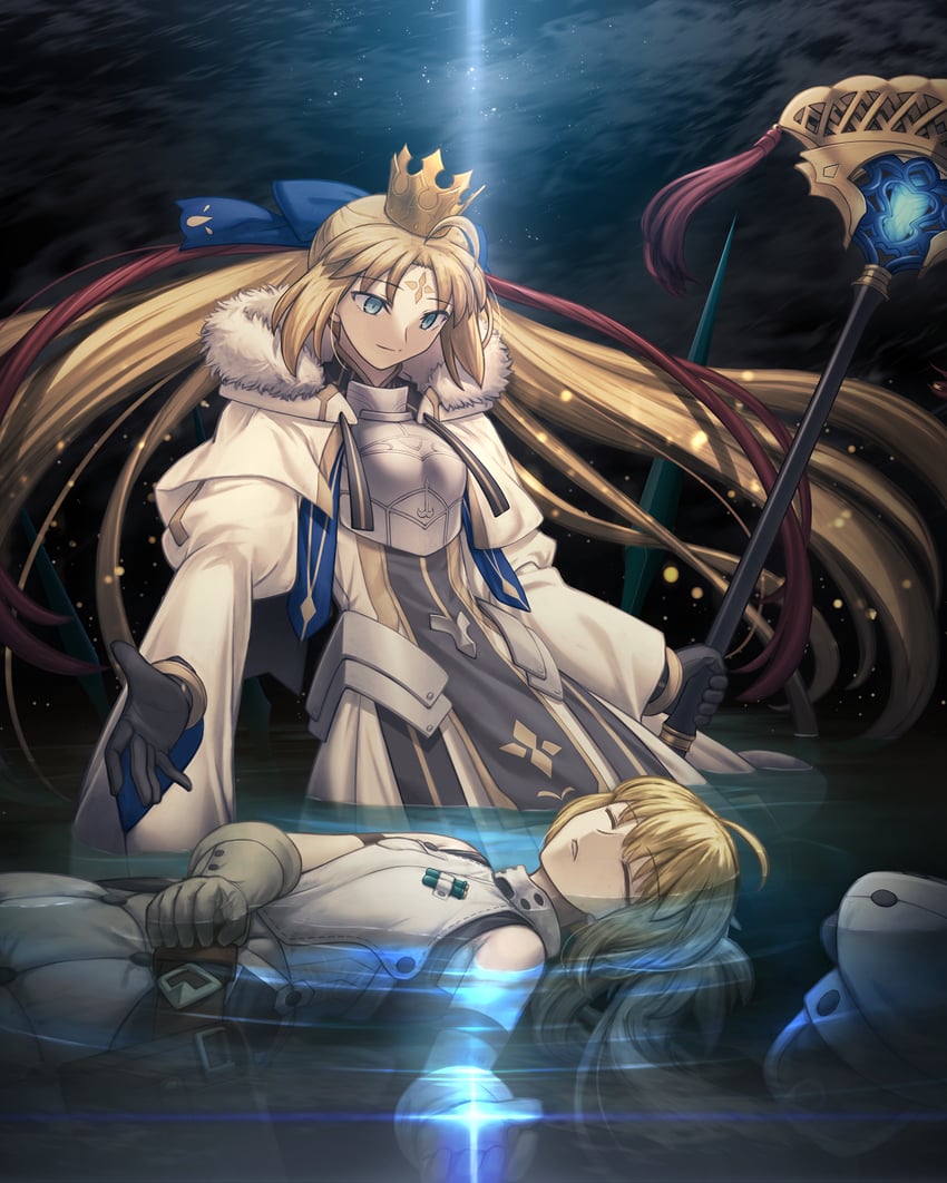 artoria pendragon and artoria caster (fate and 1 more) drawn by shoori_(migiha)