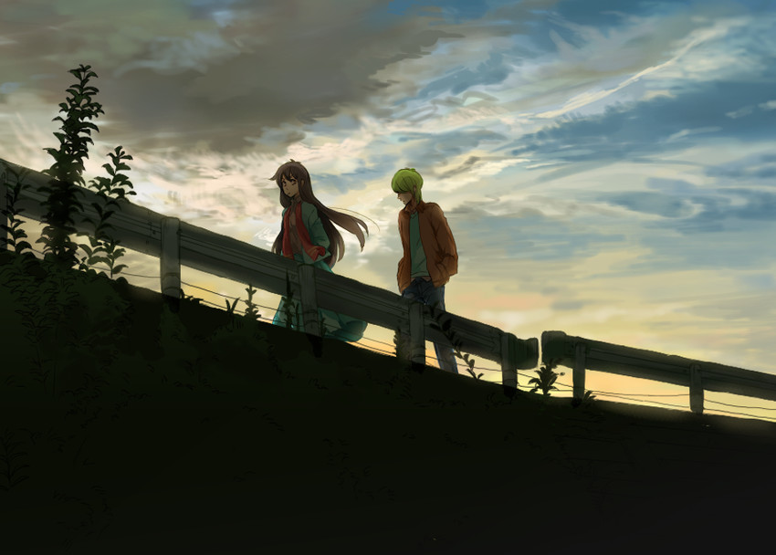 amano jako and nihiruda you (high school! kimengumi) drawn by kozue_(flat-lepus27)
