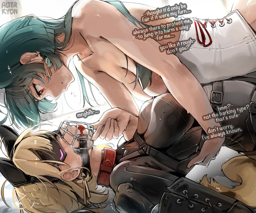 evelyn chevalier and astra yao (zenless zone zero) drawn by alterkyon