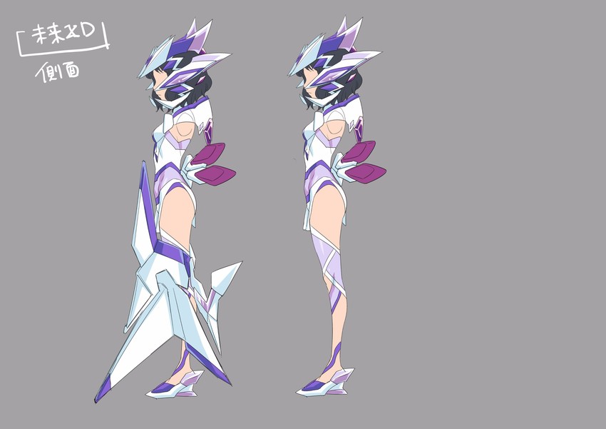 kohinata miku (senki zesshou symphogear and 1 more) drawn by yoshii_dan