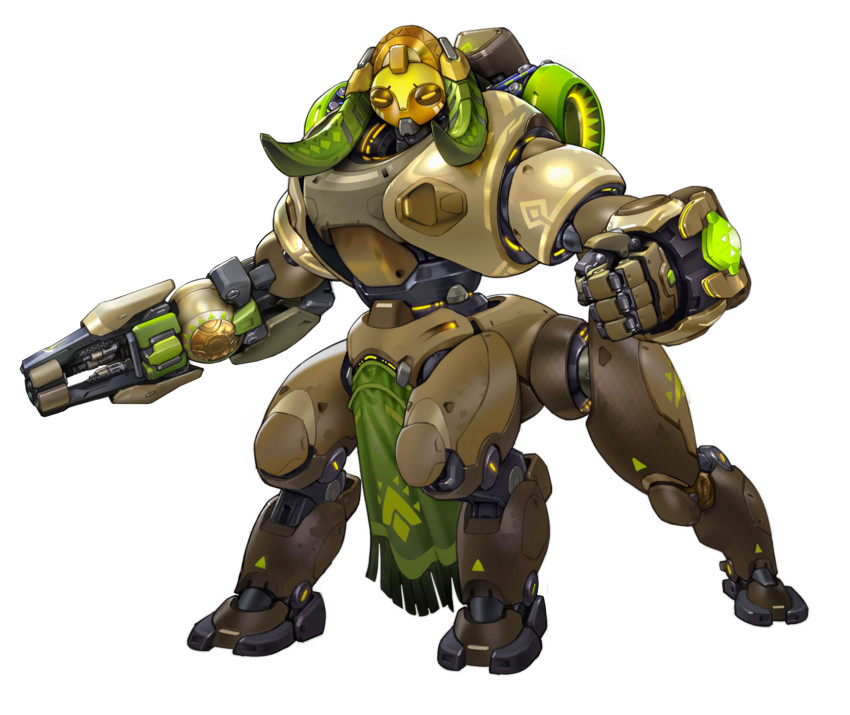 orisa (overwatch and 1 more) drawn by arnold_tsang