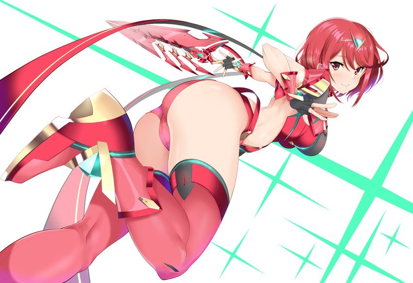 pyra (xenoblade chronicles and 1 more) drawn by daive