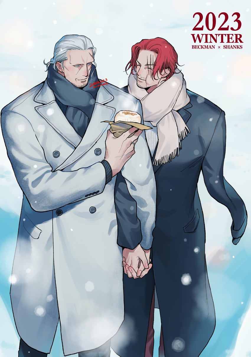 shanks and benn beckman (one piece) drawn by momoh_jiyucho