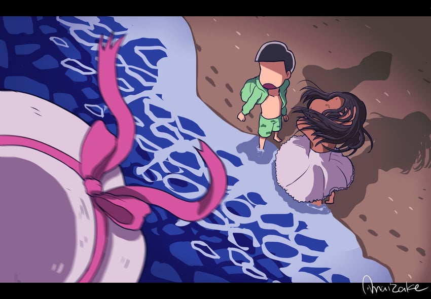 matsuno choromatsu and dayoon girl (osomatsu and 1 more) drawn by amaizake