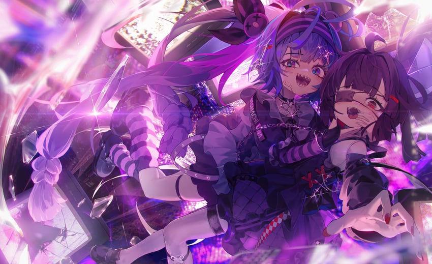 touhoku kiritan and otomachi una (vocaloid and 1 more) drawn by ap04astral