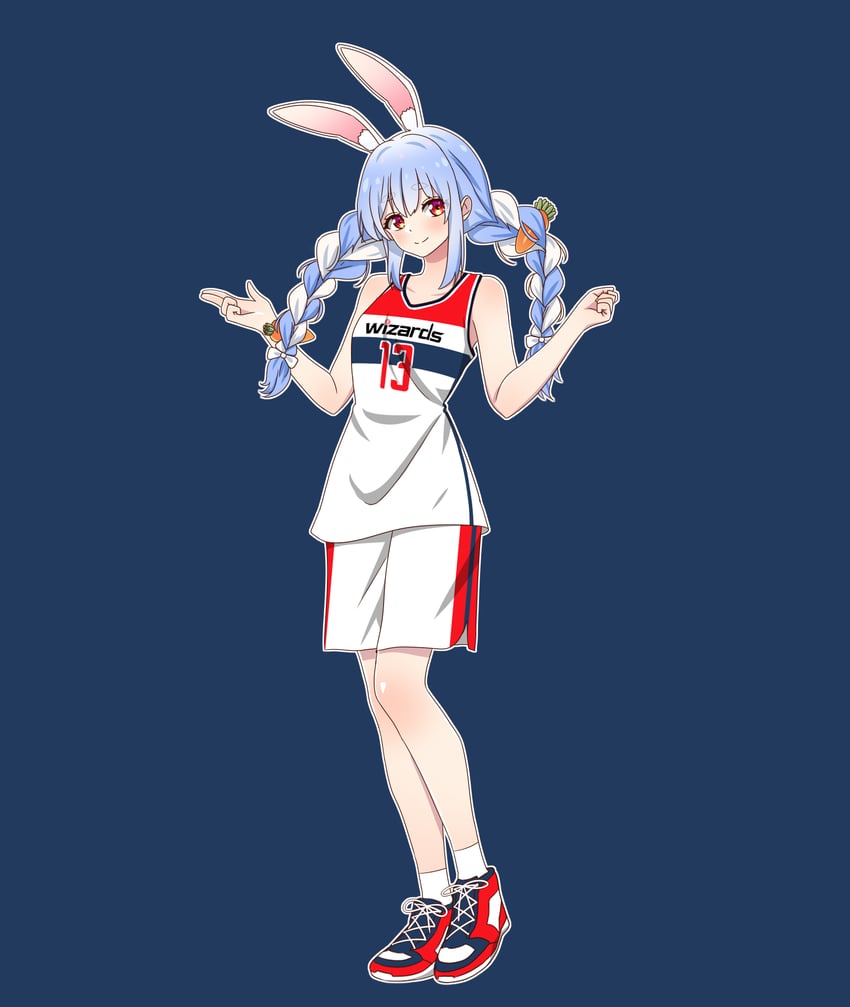 usada pekora and jordan poole (hololive and 2 more) drawn by snkagawa